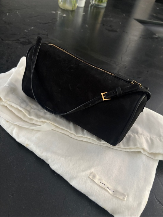 The Row Handbags - The Row 90’s bag in black suede